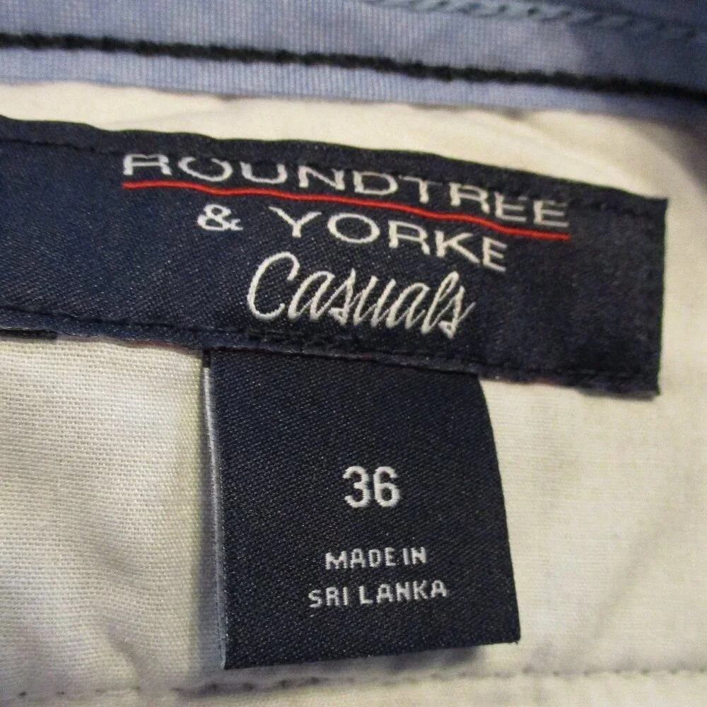 Round Tree Yorke Shorts Men Size 36 Blue Pockets Outdoor Beach Pool Shorts